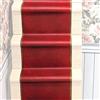 TexturKontor Tappeto autoadesivo con struttura in vero tessuto, per case delle bambole, scala 1:12, colore: rosso