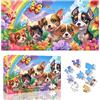 Ginfonr Puzzle Da 1000 Pezzi, Cucciolo Puzzle per Adulti Rompicapo Impegnativo, Animali domestici Giochi Di Puzzle per Tutta La Famiglia, Un Regalo Festivo per Gli Amici in Una Bella Confezione