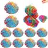 ZDL Palline Morbide Arcobaleno,10pcs Scimmia Sfere Palline,Rimbalzante Palla Giocattolo,Palline Rimbalzanti,Scimmia Sfere Palline,Palla Giocattolo in Silicone Colorato,Rimbalzante Stress Palle