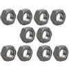 uxcell Sourcingmap® 10PCS M12 x 1.5 mm passo metrico filettatura fine in acciaio al carbonio mano sinistra dado esagonale