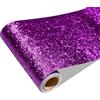 CRE8TIVE Carta da parati autoadesiva ruvida glitterata viola, bordo in vinile per armadietti, specchi, cornici fai da te, bagno, carta da parati impermeabile per armadio dei bambini, 20 x 200 cm