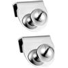 SEIWEI 2 pomelli per porte in vetro, senza fori, per cassetti, vetrine, armadi, maniglie per bagno, doccia, cucina, ufficio (ferro)