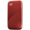 Western Digital WD My Passport - 2000 GB - USB tipo-C - 3.2 Gen 2 (3.1 Gen 2) - 1050 MB/s - Protezione della password - Rosso - WDBAGF0020BRD-WESN