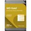 WD Gold WD221KRYZ - Disco rigido - Aziendale - 22 TB - interno - 3,5" (8,9 cm) - WD221KRYZ
