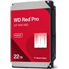 Western Digital WD 22TB RED PRO 512MB CMR 3.5IN SATA 6GB/S INTELLIPOWERRPM - Serial ATA - 22000 GB - WD221KFGX