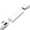 TiMOVO Adattatore Caricatore USB C per Apple Pencil 1a Generazione, Connettore da Lighting a USB C per Apple Pen Supporta l'Accoppiamento Bluetooth con iPad 10a/11a Generazione A16 2025, Bianco