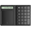 Tioleje Tastierino Numerico Bluetooth, Number Pad Senza Fili 23 Tasti con Calcolatrice a Display e Touchpad, Wireless Tastierino Numerico Portatile per Laptop/Desktop/Notebook