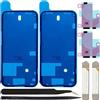 ZHUROUPU Adesivo per Adesivo Pre-Taglio Impermeabile da 7 Pezzi Compatibile con per iPhone 14 PRO, Adesivo sullo Schermo LCD e Nastro Adesivo per Colla a Batteria Interna (6,1 Pollici/Nero)