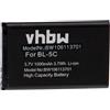 vhbw batteria compatibile con Brondi Amico Simplex, Amico Simply, Amico Sport, Amico Vero smartphone cellulare (1000mAh, 3,7V, Li-Ion)
