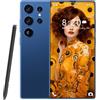 ULUCAN Smartphone S25 Ultra Premium 5G - 16 GB 1 TB, schermo HD 1440p da 7,3, doppia fotocamera da 108 MP e 72 MP, Snapdragon 8Gen 3, ricarica rapida da 8000 mAh, Android 14 sbloccato,Dark Blue-1TB