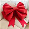 Egurs Fiocco Grandi Fiocchi Rossi Fatti a Mano DIY Fiocco Gigante per Auto San Valentino Natale Regalo Matrimonio Decorazione e Festa di Compleanno Decorazione Rosso Cinese 30cm