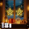 taiyongkang Luci Stella Natale da Finestra, Stella Luminosa LED Calda, Illuminazione Natalizia Finestra con 8 Modalità, Timer e Telecomando, Decorazioni Natalizie per Casa e Vetrina
