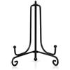 Tincogo 4 Pollici Ferro Supporto Cavalletto Decorativo per foto, piatti, cornici, libri di cucina, piatti decorativi, tablet e arte, Black 2 Pezzi