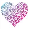 GORGECRAFT Stencil A Forma di Cuore 30x30cm Riutilizzabili in Pet con Motivo A Cuori Traforati per San Valentino Pittura Disegno Stencil per Legno Pareti Tessuti Tela Mobili Arte e Artigianato