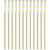 HUAZIZ 12 Pezzi 50mm Pre Cablato Striscia LED SMD, 2835 SMD, Modellismo LED, Luce Autoadesiva 12-18V, Giallo