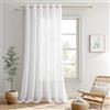 MIULEE Tende Trasparenti in Voile Con Occhielli Morbidi Finestre per Camera da Letto e per Salotto Eleganti Soggiorno 1 Pannelli 228x228cm Bianco