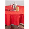 ESSE HOME -Tovaglia Rettangolare Quadrata Rotonda Ovale -Tessuto rosso Jacquard Puro Cotone- PONZA (0/180, T)