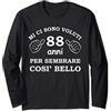 Regali di Compleanno Divertenti Regalo di Compleanno Per Uomo di 88 Anni Maglia a Manica