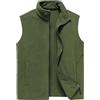 IQYU Gilet sportivo da uomo: gilet da trekking e attività all'aria aperta, caldo gilet in pile softshell per uomo, giacca funzionale invernale senza maniche, caldo gilet da lavoro leggero, Ag., XL