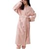 SYDUZAX Vestaglia Donna/Uomo Invernale Vestaglia Pile Donna 2024 Nuovo Pigiama da Coppia in Calda Flanella Accappatoio Lungo Unisex Morbido Confortevole con Cintura Tasche Salvaspazio per il Sonno e il Relax