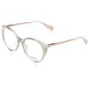 Furla Eyeglass Frame Vfu722v Shiny Grey/Green 53/17/135 Mujer Occhiali, Grigio Chiaro/Verde, Donna