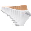 Hanes Scarpe da donna Cool Comfort No-Show, traspiranti, taglia 36 - 47, confezione da 14 calze, bianco/giardino opulento, taglia 40,5 - 46 EU, Bianco/giardino opulento