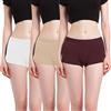 OEIOEI Boxer da donna in bambù, confezione da 3, Borgogna/Cachi/Bianco crema, L