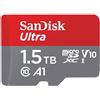 SanDisk (TG. 1.5TB) SanDisk 1.5 TB Ultra microSDXC UHS-I scheda, con adattatore SD, fino