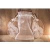 B BachVibes Medaglione Madonna con Bambino Gesù (2 pz) - Regalo per Battesimo & Nascita - Acrilico Trasparente Inciso al Laser - Decorazione Religiosa per Cameretta & Passeggino - Include Sacchetto in Organza