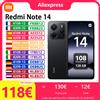 Xiaomi Versione globale Redmi Note 14 4G MediaTek Helio G99-Ultra NFC 108MP Fotocamera Schermo AMOLED da 6,67 '' Batteria da 5500 mAh - Ocean Blue