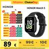 Honor 【Marchio+】Honor Watch 5 Smartwatch con AMOLED da 1,85", monitoraggio della frequenza cardiaca + del sonno + stress, supporto - Black