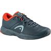 HEAD Revolt Evo Scarpe da Tennis da Uomo, Grigio Scuro/Arancione, Grigio e Arancione., 40 2/3 EU
