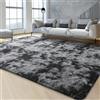 Cinknots Area Rugs Tappeto soffice Soggiorno moderno Camera da letto Baby Nursery Dormitorio Morbido Tappeto antiscivolo Grande (Nero Grigio, 200x250cm)