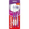 COLGATE - Spazzolini da denti ZigZag Medium - Pulizia profonda degli spazi interdentali - X3