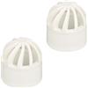 Ctyjia 2 Pezzi PVC Tappo di Sfiato per Acquario, Diametro Interno 20mm, Tubo di Scarico in PVC Tappo Permeabile, Raccordi per Tubi per Acquari