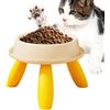 Xvilmaun Ciotola per acqua di gatto elevata - Piatti per cani rialzati - Ciotole da alimentazione di gatti anti -vomito | Per i gatti interni Whisker Affaticamento, proteggere la colonna vertebrale, non slip