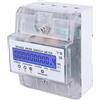 Nizirioo Contatore elettrico digitale - contatore elettrico a 3 fasi, a 4 fili, 3 x 230/400 V, 5 (80) A, contatore di energia calibrato, per guida DIN DIN