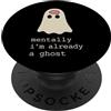 Existential Humor Dark Cozy Introvert So Future Ghost Spooky e Triste Haunting in Progress Regalo PopSockets PopGrip Adesivo