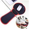 LL-COEUR Supporto per braccio in memory foam, poggiapolsi per tavolo e sedia, estensione ergonomica per scrivania, tappetino per mouse multifunzione per computer (rosso)