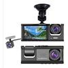 DIioee 3 Camera Dash Cam 1080P Schermo da 2 Pollici Dashcam Nero Driver Recorder per Taxi CAR DVR Telecamera Posteriore Universale