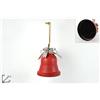 Due Esse Christmas Campana Metallo 28cm Rosso
