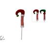 Due Esse Christmas Spillone Gamba Elfo Bianco/rossa 2 Assortimenti Lungo 45 cm