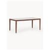 Westwing Collection Tavolo con piano effetto marmo Jackson, varie misure - Bianco, Marrone