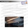 Adesivi replica strisce Renault twingo antracite completo 8 fasce colore bianco