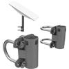 Goshyda Staffa a U per Palo Dell'antenna, Supporto per Palo per Palo Dell'antenna, Staffa a U per Palo per Palo in Acciaio Inossidabile Pesante Regolabile 30 Mm a 50 Mm, per Antenne
