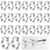 Dasyusuo Clip per Tubo Luminoso, 30 Pcs Supporto per Tubi Fluorescenti è Adatta per Lampade T8, Staffa della Lampada Utilizzato per Fissare il Tubo della Lampada per Evitare di Cedimento (Argento)