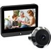 Fangxuee Tuya Wifi 2MP Mini Spioncino Digitale con Sensore di Movimento PIR, Telecamera per Porta e Schermo da 4,3 Pollici