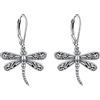 YAFEINI Orecchini a forma di libellula, in argento Sterling, a forma di libellula, per donne e ragazze (orecchini a forma di dragoncella), Misura unica, Metallo, Nessuna pietra preziosa