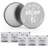 ViCep 6-Pack Batteria CR1616 Batterie CR 1616 a Bottone al litio 3V per portachiavi per auto, orologi, telecomando, calcolatrice e altro, confezionata singolarmente