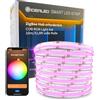 GIDEALED DC24 V Smart ZigBee RGB COB LED Strip 10 m Kit compatibile con ZigBee Hub Bridge, Tuya Gateway e Echo Plus, Controllo vocale APP/Alexa, dimmerabile, RGB COB LED Strip Light